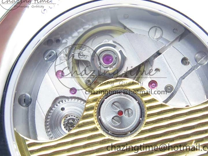 0311 MultiPurpose Villeret 6654 SS Complicated Function OMF 1:1 Best Edition White Dial on Black Leather Strap A6654 V 7901